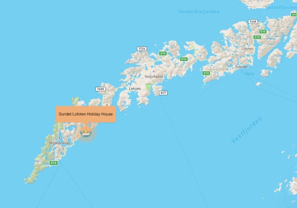 Sundet Lofoten Holiday House Villa Sund  Bagian luar foto